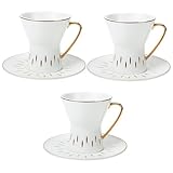 UPKOCH 3 Sets Kaffeetasse Zum Übergießen Keramik-Kaffeetassen Espresso-Kaffeetassen Nachmittagstee-Set Keramik-Sake-Tassen Untertassen Keramik-Kaffeetasse Und Untertasse