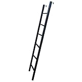 SDFVSDF Hochbett Leiter Hochbeet-Ersatzleiter mit Rutschfesten Füßen & Haken, 59' / 60' / 63' / 65' Hohe Einhängeleitern für Wohnmobile, für Zuhause/Loft/Reisen/Wohnheim