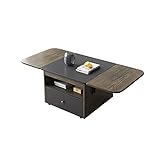 AOKLEY Beistelltisch Couchtisch Modern Folding Teetisch Wohnzimmer Schlafzimmer Mobile Tee Side Table Office Multifunktionale Aufbewahrungstabelle (mit Schubladen) Kaffeetisch Kleiner Sofatisch