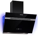 Klarstein Alina Smart Dunstabzugshaube, Abzugshaube für Küchen, Dunstabzugshaube mit Filter, Dunstabzug mit 594 m³/h Luftstrom, Wi-Fi-Steuerung, LED Beleuchtung, Dunstabzugshaube 60cm, Umluft