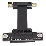 PCI-e PCI Express Extender Verlängerungskabel, PCIE Verlängerungskabel Bilateraler Schutzstreifen Low Loss Good Stabilität 5U Gold Fingers 8Gbps PCIE Riser Cable, Kompatibel für Grafikkarte, Soundkart
