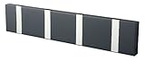 LoCa Garderobe Knax 4 anthrazit (Haken klappbar Alu) Garderoben-Leiste Kleiderhaken Flur modern Garderobenpaneel