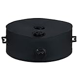 RELEDESA Rundes Umbrella Base Weight Bag bis zu 23kg, 1000D Polyester Sonnenschirmständer Gewicht mit 2 strapazierfähigen Griffen, Durchmesser 8cm Passt zu jedem Zelt Offset Ausleger (Schwarz)