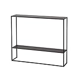 Tische für Wohnkultur Flurkonsole -tische, Restaurantkonsole -tische Für Schwarze Robuste Haltbare Kaffeetische Eingangszimmer -sofa Bei Seitentisch Eingangsbereich Akzentmöbel(Size:90*25*75CM)