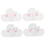Cabilock 4 Stück Bling Decor Kinder Kleiderbügel Kinder Dekor Dekorative Kleiderhaken Schlafzimmer Haken Küche Badezimmer Klebehaken Kleiderbügel Kleiderhaken Wandmontage Set Kinderjacke