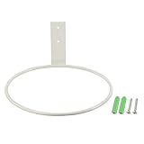 M METERXITY Blumentopf-Halter – Ringwandhalterung, Metall, Pflanzenständer, Blumentopf-Regale, für Außenbereich, Heimdekoration (weiß, 15,2 cm)