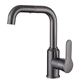 HIGHFLY Küchen-Schwenkhahn, Waschbecken-Wasserhahn Aus Edelstahl, Um 360° Drehbarer Warm- Und Kalt-Badarmatur, Warm- Und Kaltmischventil-Wasserhahn Für Badezimmerwaschbecken