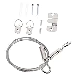 RUNROTOO 1 Set Bildaufhängung An Der Leine Schraubensatz Wandaufhänger Haken Wandgarderobe Bilderdraht Spiegelrahmen Kunstaufhängesystem Drahtbildaufhängungssatz