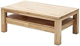 Robas Lund Couchtisch Massivholz Wohnzimmertisch Kernbuche, Gordon, BxHxT 115 x 70 x 45 cm