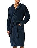 Tommy Hilfiger Herren Bademantel Frottee, Blau (Navy Blazer), M
