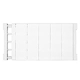 Septpenta Schrank Spannregal, Verstellbare DIY Trennwand, 24 cm Breites, Erweiterbares Metall Lagerregal für Schrank, Kleiderschrank, Küche, Badezimmer(50–80 cm)