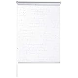 casa pura® Fashion Rollo Calligraphy | Blickdicht & lichtdurchlässig | Klemmrollo für Fenster, auch ohne Bohren anbringbar | 9 Größen (110x150cm)