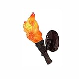 OUYOXI Vintage Wandlampe - Wasserdichte Villa Bar Dachboden Dekoration Personalisierte Harz Fackel Flamme Design Wandlampe