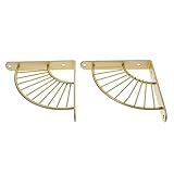 Cabilock 4 Stück Stützventilatorrahmen Lagerung Wandregale Klapphalterung Lagerregal Regale Wandregalhalterungen Badezimmer Wandregal Schweberegal Zubehör Rack Stützhalterung Regalstütze