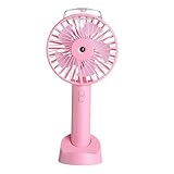 LIFKOME Luftzerstäuber Handzerstäuber Tragbare Luftbefeuchter Kleiner Ventilator Für Reisen Handventilatoren Wasserflaschenventilator Abluftventilator Sektor Pink Suite Tragbarer
