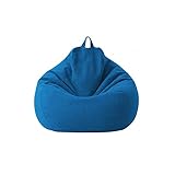 TKFDC Lazy Sofa Cover Sitzsack-Stuhl-Abdeckung ohne Füller, Sitzsack-Abdeckung, Wohnmöbel-Zubehör (Color : D, Size : 80 * 90cm)