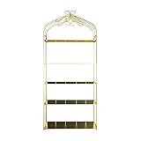 Bücherregal Hohes Bücherregal Nordic Goldene Einfache Schmiedeeisen Bücherregal Boden-zu-decke Display Stand Wohnzimmer Veranda Regal Partition Organizer für Büroregale ( Color : 80*30*180cm )