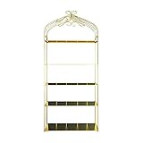 Bücherregal Hohes Bücherregal Nordic Goldene Einfache Schmiedeeisen Bücherregal Boden-zu-decke Display Stand Wohnzimmer Veranda Regal Partition Organizer für Büroregale ( Color : 80*30*180cm )