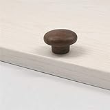 KonieE Massivholz-Schrank-Griffe Möbel-Griffe Holzkiste Der Schubladen Knöpfe Schubladengriff Halbrunde Schrank Griffe Knöpfe Schrank Tür Hardware Mit Schrauben Für Die Montage Auf Schränken (Buchence