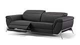 Arina Relaxsofa kompakt & hochwertig Relax Sofa (Red, Leder)