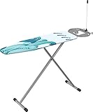 Gimi Ultra Frisch Bügelbrett mit antibakteriellem Bügelbrettbezug, Größe M, Metall Sonstiges, hellblau, M