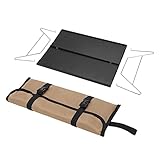 Xnferty Camping Tragbarer Faltbarer Mini-Grilltisch, Outdoor-Wandern, Picknick, Grilltouren, Geschirr, Leichtes, Tragbares Picknick-Schreibtisch aus Aluminiumlegierung