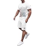 Sport Set Herren Fitness Sportanzug Herren Größe L Shorts Und T Shirt Set Herren Sportbekleidung Herren Set Fitness Bodybuilding Kleidung Herren 2 Teiler Polos Kurze Jogginganzug Herren