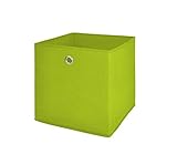 Möbel Akut Faltbox 4er Set in apfelgrün, Aufbewahrungsbox für Raumteiler oder Regale