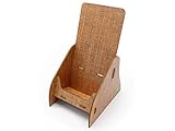 stableco 1x ökologischer Prospektständer DIN lang 10,5 x 21 cm vertikal mit 1 Fach stabiler Flyerständer im natural Design No Plastic! Just Paper! Prospekthalter, Postkartenständer schnell aufzubauen