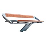 Gartenbank Moderne Outdoor-Bankstühle, Outdoor-Parksitze mit Rückenlehne, Terrassen-Gartenhof-Casual-Bank mit entworfenem Stahlrahmen und Beinen, Braun Bänke für Garten (Color : 150x45x70)
