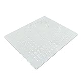 Spülbeckeneinlage Eckig, PARFCO Grau TPR Abtropfmatte, Spülmatte für Spülbecken Zuschneidbar, Abtropfmatte für Badezimmer, Küche und Garten (12,4 × 10,4 Zoll)