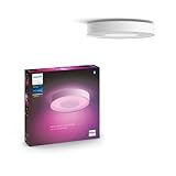 Philips Hue White & Color Ambiance Infuse Deckenleuchte M weiß 2100lm, dimmbar, 16 Mio. Farben, steuerbar via App, kompatibel mit Amazon Alexa (Echo, Echo Dot)