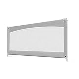 Bettgitter HUO Safety 1st Tragbares Bettschutzgitter Ausziehbar Bettschutzgitter Extra Hoch Super Praktisch Gitter Ist Stabil (Color : Gray, Size : 180cm)