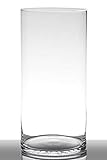 INNA-Glas Bodenvase Glas Sansa, Zylinder - rund, klar, 40cm, Ø 19cm - Hohe Vase - Glasvase