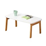ANIFM Klappbarer Bodentisch Niedriger Tisch Klappbett Computertisch Japanischer Tisch Klappbarer Couchtisch/Weiß/80 * 48 * 36 cm Feito NA China Comfortable Anniversary