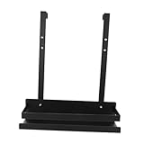 Alipis Regale Für Duschräume Wandmontage Wandständer Regale Lagerregal Regale Für Küchenschränke Küchenschrankregale Shampoo-Handtuchhalter Eisen Schwarzer Aufbewahrungskorb