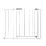 Hauck Türschutzgitter / Treppenschutzgitter für Kinder Open N Stop KD Safety Gate inkl. 21 cm Verlängerung / ohne Bohren / 96 - 101 cm breit / erweiterbar / Metall Gitter - weiß