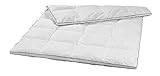 sleepling 197026 warme Winterdecke Bettdecke Daunendecke Federdecke | 20% Daunen 80% Federn (Klasse 1, 1.550 gr.) | Downpass | 100% Daunen-Batist | Made in EU | Waschbar 60 Grad | 200 x 200 cm, weiß