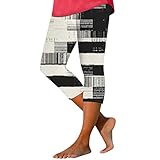 WERVOT Leggings für Damen, Sommer, lässig, Sport, Yoga, Enge, Kurze Hosen Osterhasen Flaschen