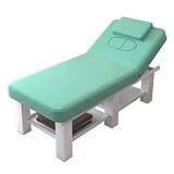 ZzZana Massagetisch, Salon-Schönheitsbett Spa-Tisch mit Verstellbarer Rückenlehne, Hochbelastbar Stationär Massagetisch Bett Physikalische Therapie Bett (Color : Style 4, Size : 185x70x60cm)