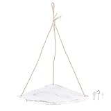 Hängendes Schwebendes Eckregal, Fächerförmige Eckwandregale aus Holz, Schwebende Eckregale Für Schlafzimmer, Wohnzimmer, Badezimmer, Küche(Weiss)