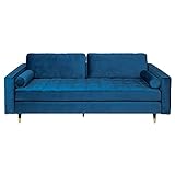 Invicta Interior riess-Ambiente.de Elegantes Design Sofa Cozy Velvet 220cm Aqua Samt Federkern 3er-Sofa Couch Sofagarnitur