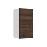 Belini Hängeschrank Küche, Küchenschränke SG. Breite 30 cm. Oberschrank mit 1 Tür, Küchenhängeschränke, Wandschrank Hängend, Natürliche Kastanie