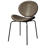 JQUAL Esszimmerstühle Leder-Esszimmerstuhl Nordic-Esszimmerstühle für die Küche Moderner minimalistischer Luxus-Home-Rückenlehne Einzelner kreativer Designer-Stuhl Küchenstühle