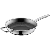 WMF Profi Resist Schmorpfanne 28cm Induktion, hoch, Mehrschichtmaterial beschichtet, hoher Rand, Wabenstruktur, Edelstahlgriff, backofenfest