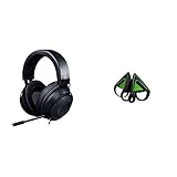 Razer Kraken - Gaming Headset (50mm Treiber, 3,5mm Audio-Klinkenstecker mit In-Line Fernbedienung) schwarz & Kitty Ears Katzenohren Kraken Headsets einzigartiger Look und Design Grün