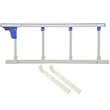 MAGJI Bettgitter Fallschutz-Bettgitter, Tragbarer Bettseitenhandschutz für King- / Queen-Size-Betten, Hilfe Beim EIN- und Aussteigen aus dem Bett (Color : Blue)
