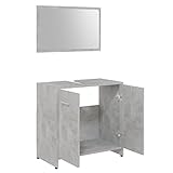 Badmöbel Badmöbel Badmöbel Spanplatte Grau Beton 60 x 33 x 61 cm für Badezimmer Wohnzimmer Schlafzimmer