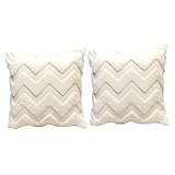 BESPORTBLE 2 Stück Kissenbezug Sofakissen Weißes Dekokissen Boho-Kissenbezug Deko-Kissenbezug 18 X 18 Kissenbezug Flauschige Kissenbezüge Haushalts-Kissenbezug Kissenschutzbezug
