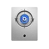 High-End-Campingkocher, Gaskochfeld, 4,3 kW, tragbar, einzeln, Desktop-/eingebetteter Gasherd, explosionsgeschützte Hochtemperaturplatte und Flammendurchschlagschutz, Klasse A+ und Klasse A